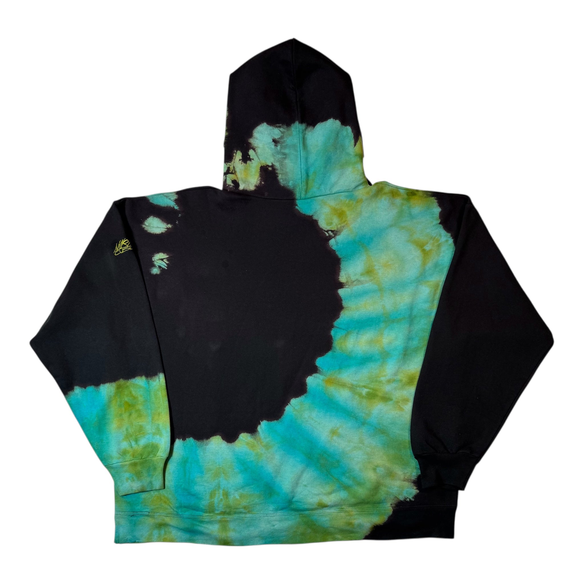 Nyraah Customs "Golden Ratio Swirl Reverse Tie-Dyed Ice-Dye Hoodie (Size 2X-Large)