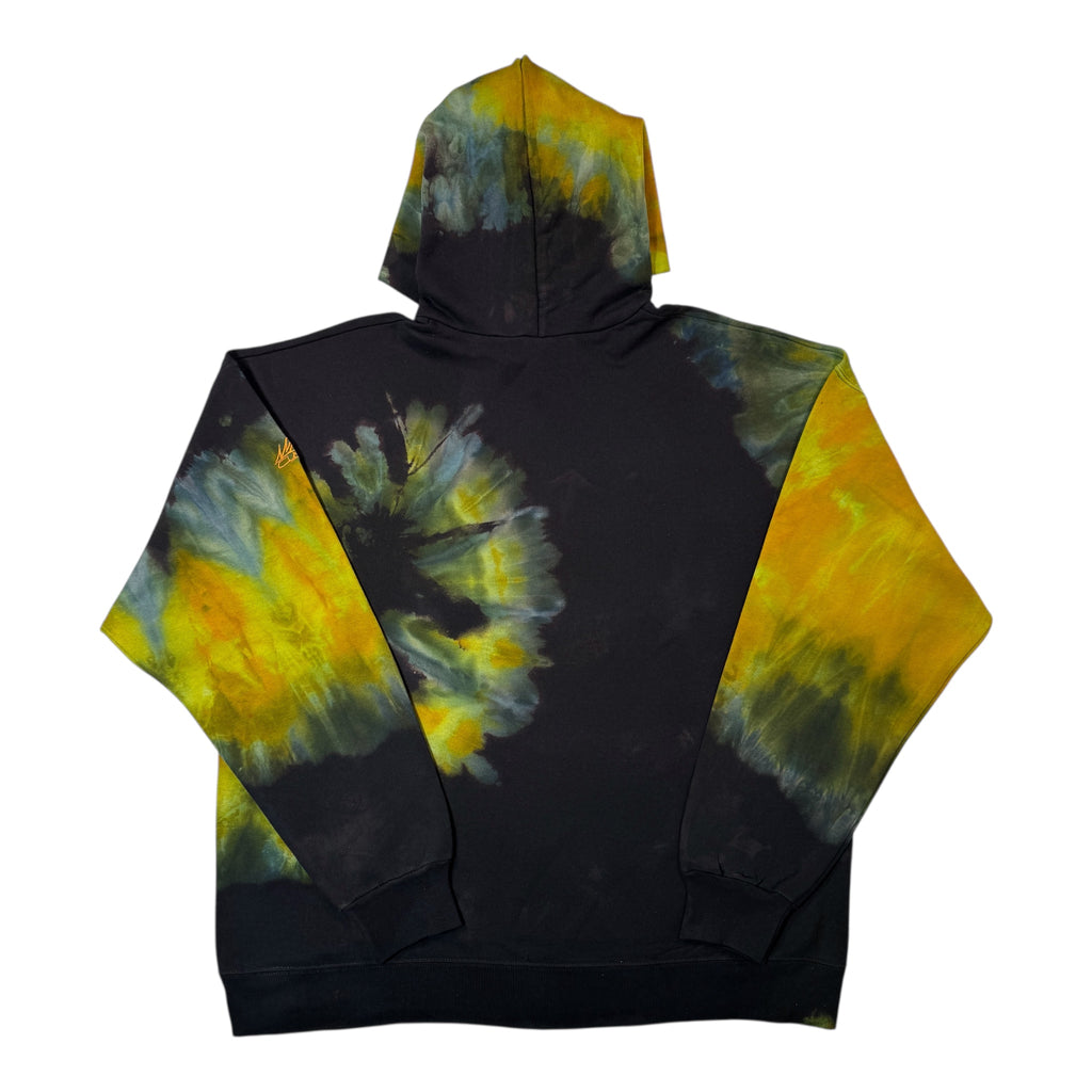 Nyraah Customs "Golden Ratio Swirl Reverse Tie-Dyed Ice-Dye Hoodie (Size X-Large)
