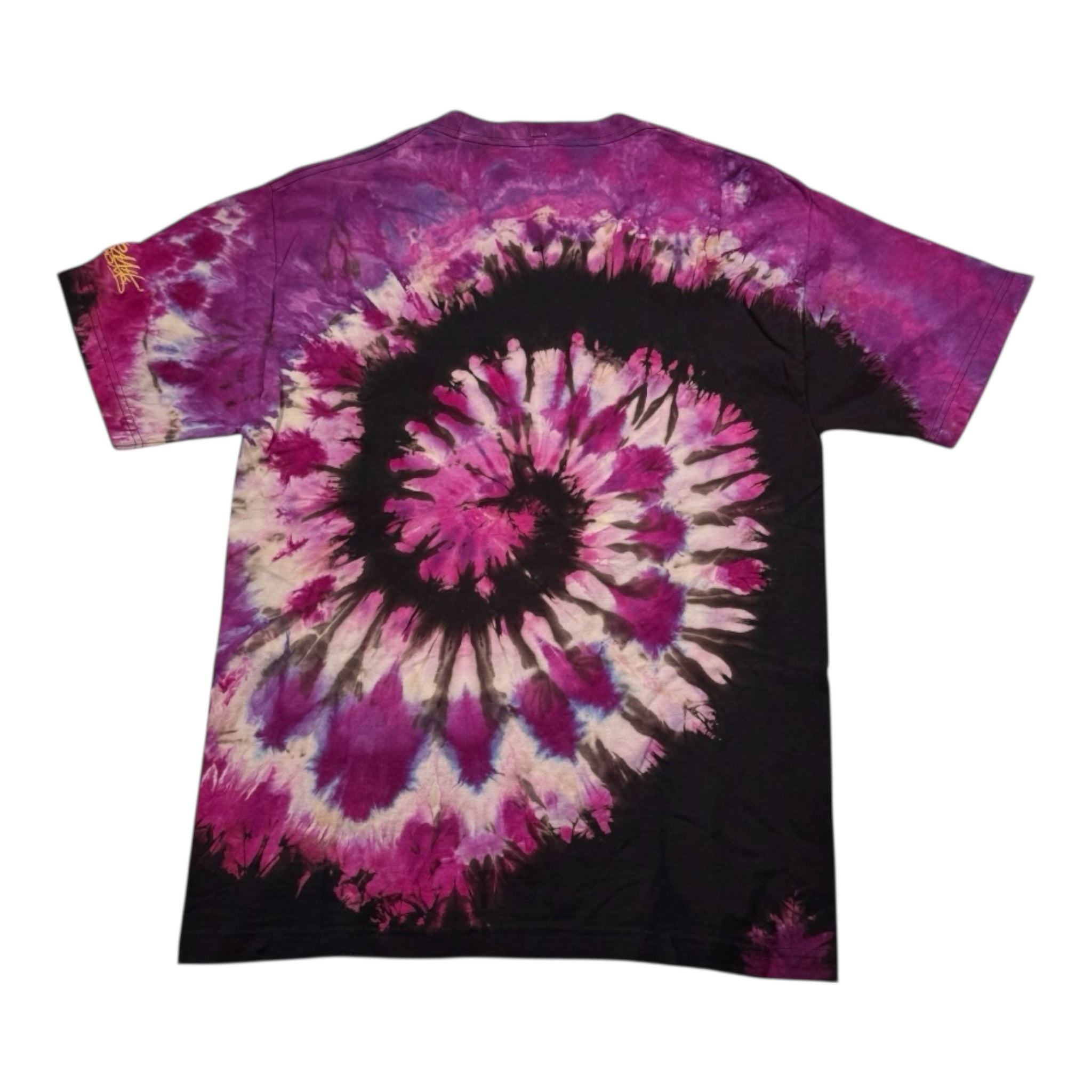Nyraah Customs "Golden Ratio Swirl Reverse Tie-Dyed Ice-Dye T-Shirt" (Size Medium)