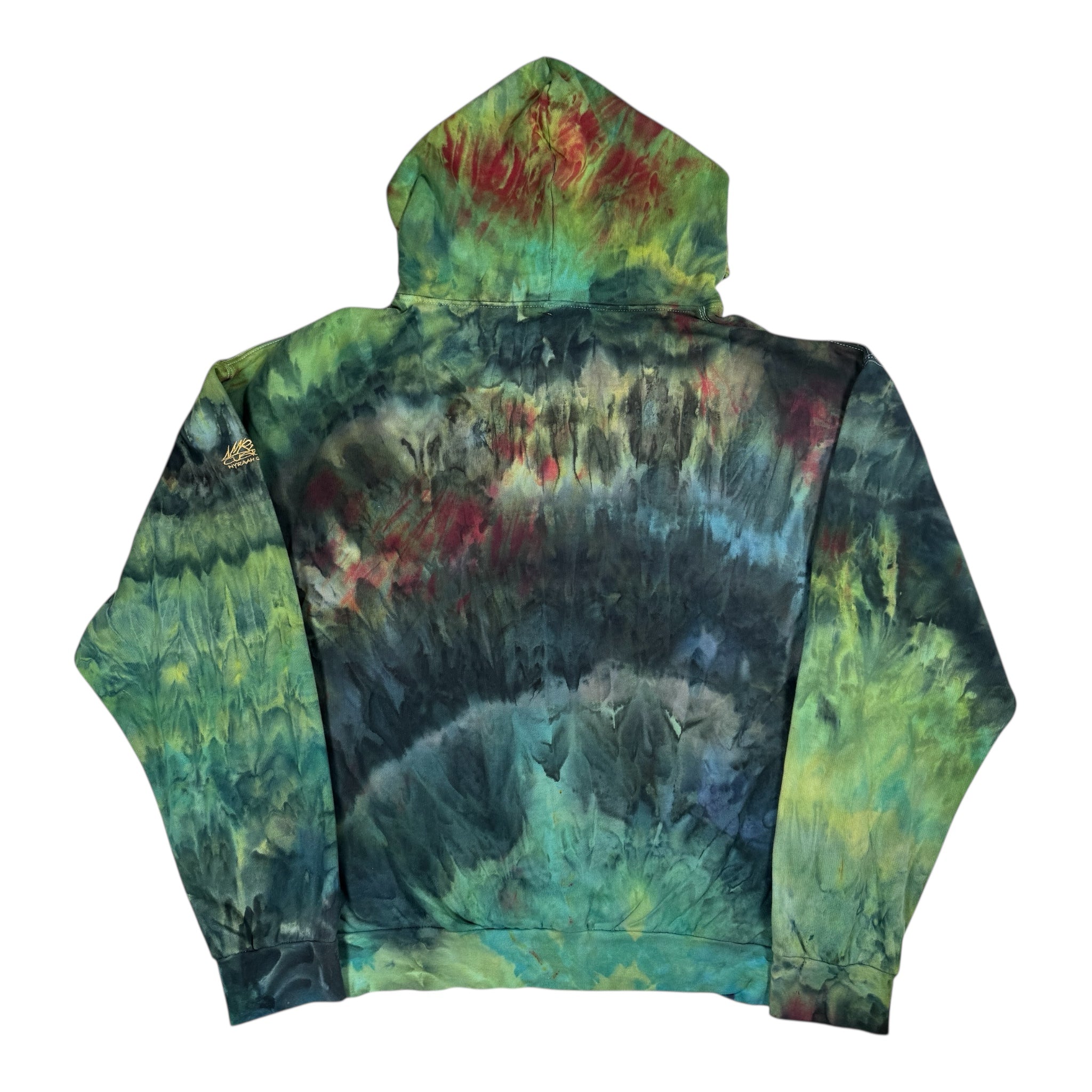 Nyraah Customs" Tree of Life" Tie-Dyed Ice-Dye Hoodie (Size X-Large)