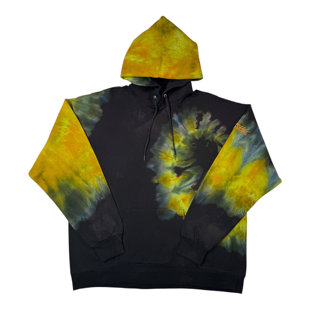 Nyraah Customs "Golden Ratio Swirl Reverse Tie-Dyed Ice-Dye Hoodie (Size X-Large)