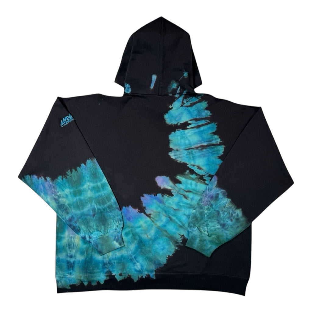 Nyraah Customs "Golden Ratio Swirl Reverse Tie-Dyed Ice-Dye Hoodie (Size X-Large)