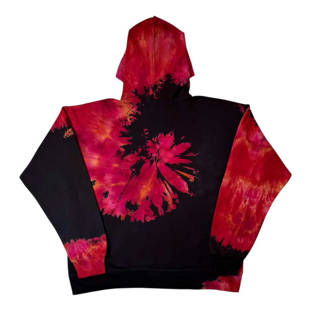 Nyraah Customs "Golden Ratio Swirl Reverse Tie-Dyed Ice-Dye Hoodie (Size Large)