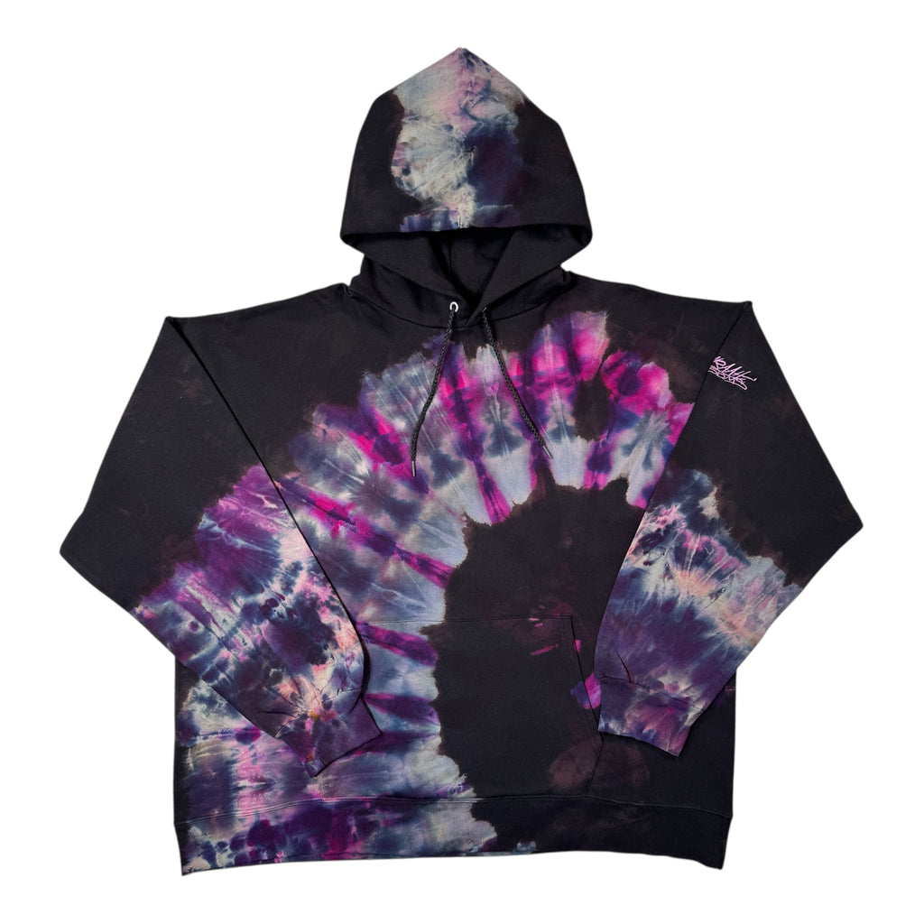 Nyraah Customs "Golden Ratio Swirl Reverse Tie-Dyed Ice-Dye Hoodie (Size 2X-Large)