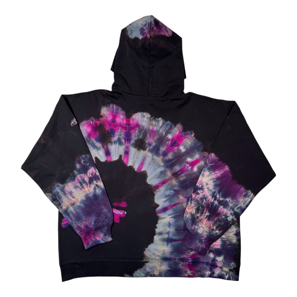 Nyraah Customs "Golden Ratio Swirl Reverse Tie-Dyed Ice-Dye Hoodie (Size 2X-Large)
