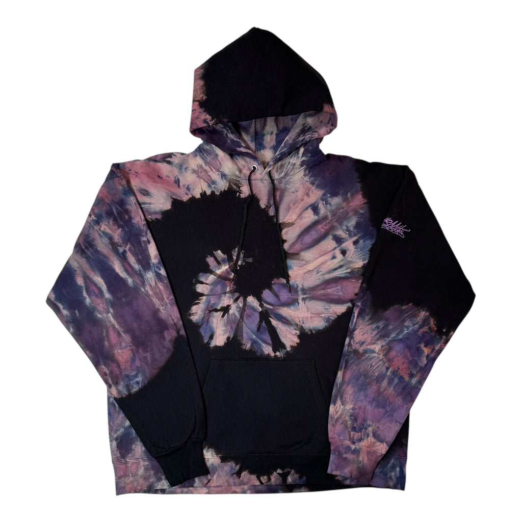 Nyraah Customs "Golden Ratio Swirl Reverse Tie-Dyed Ice-Dye Hoodie (Size Large)