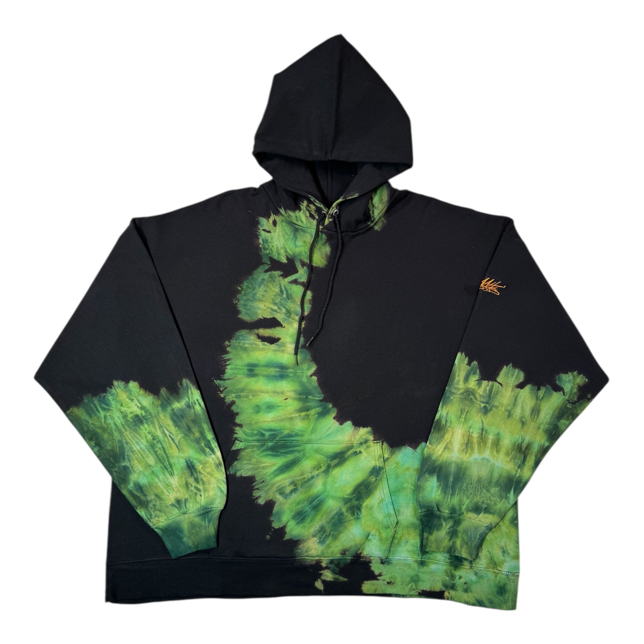 Nyraah Customs "Golden Ratio Swirl Reverse Tie-Dyed Ice-Dye Hoodie (Size 3X-Large)