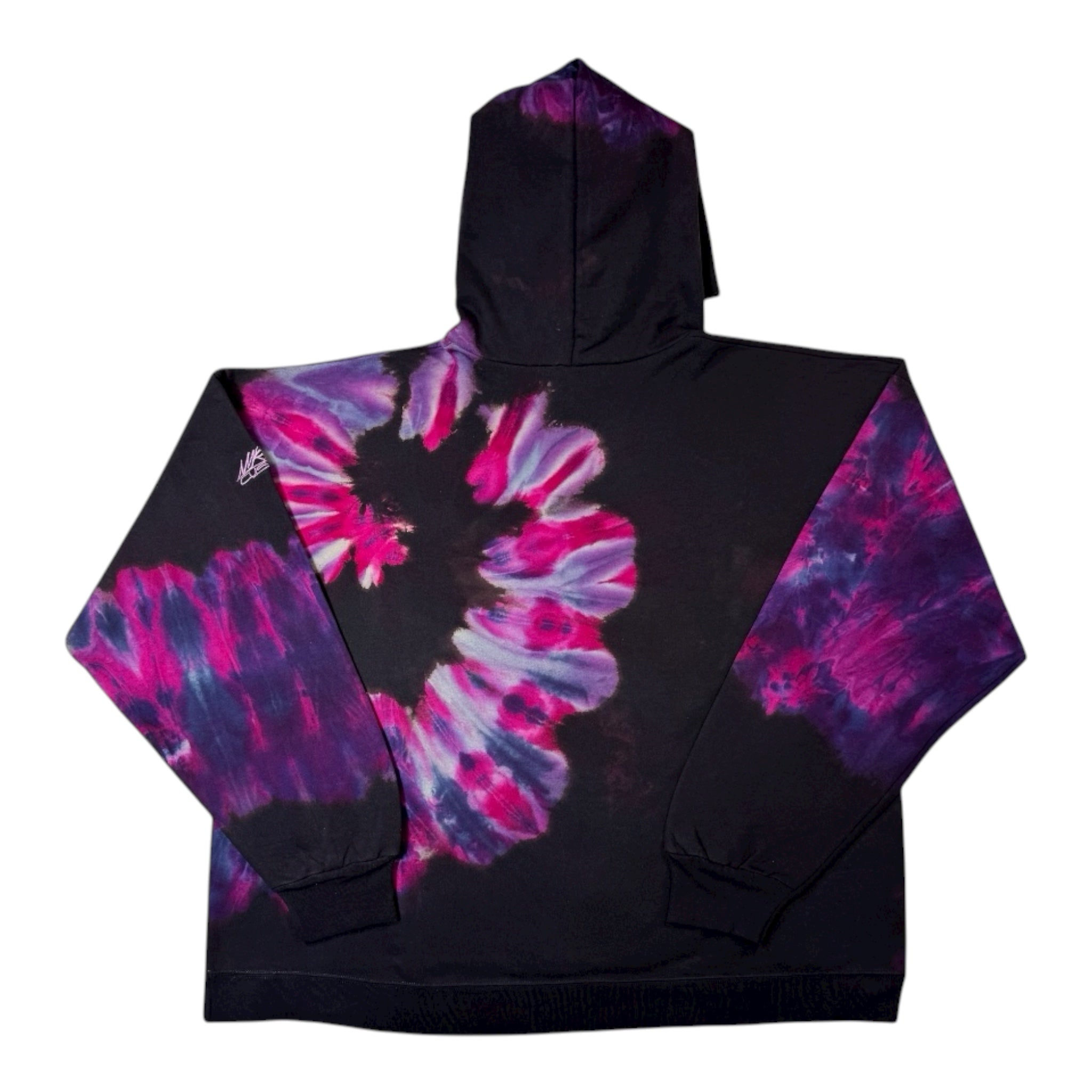 Nyraah Customs "Golden Ratio Swirl Reverse Tie-Dyed Ice-Dye Hoodie (Size 2X-Large)