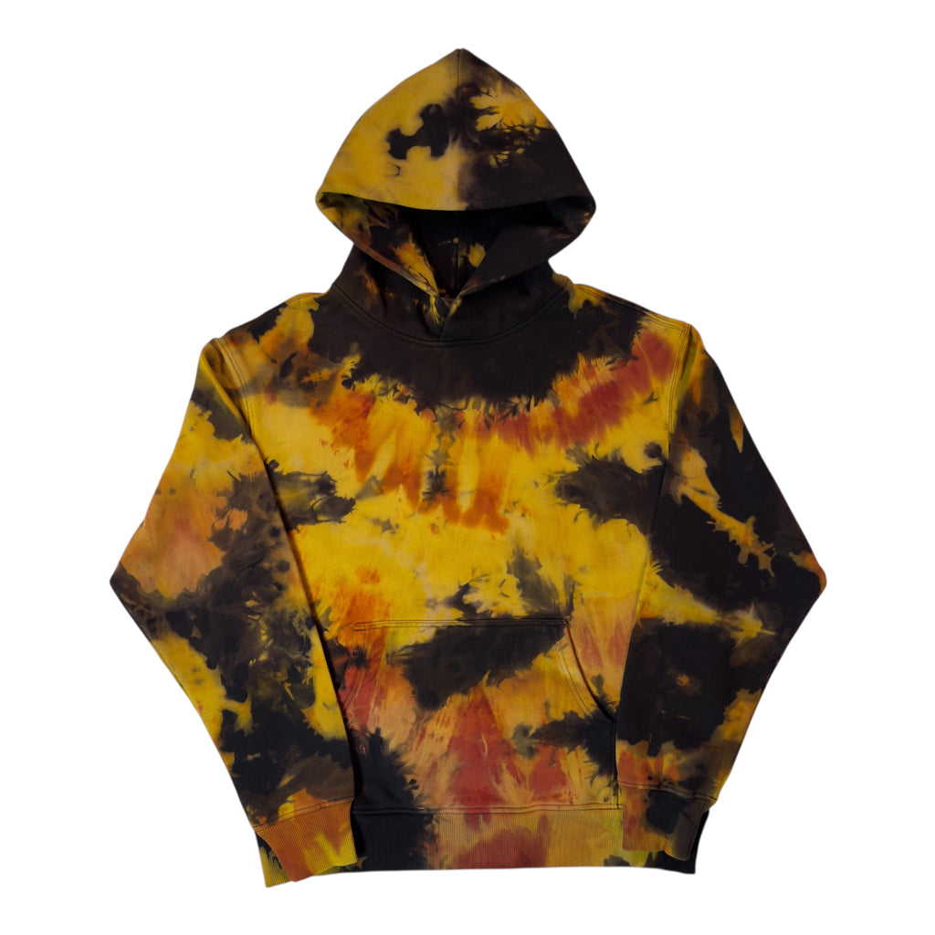Nyraah Customs "Golden Chaos" Ice Dyed Hoodie (Size Medium)
