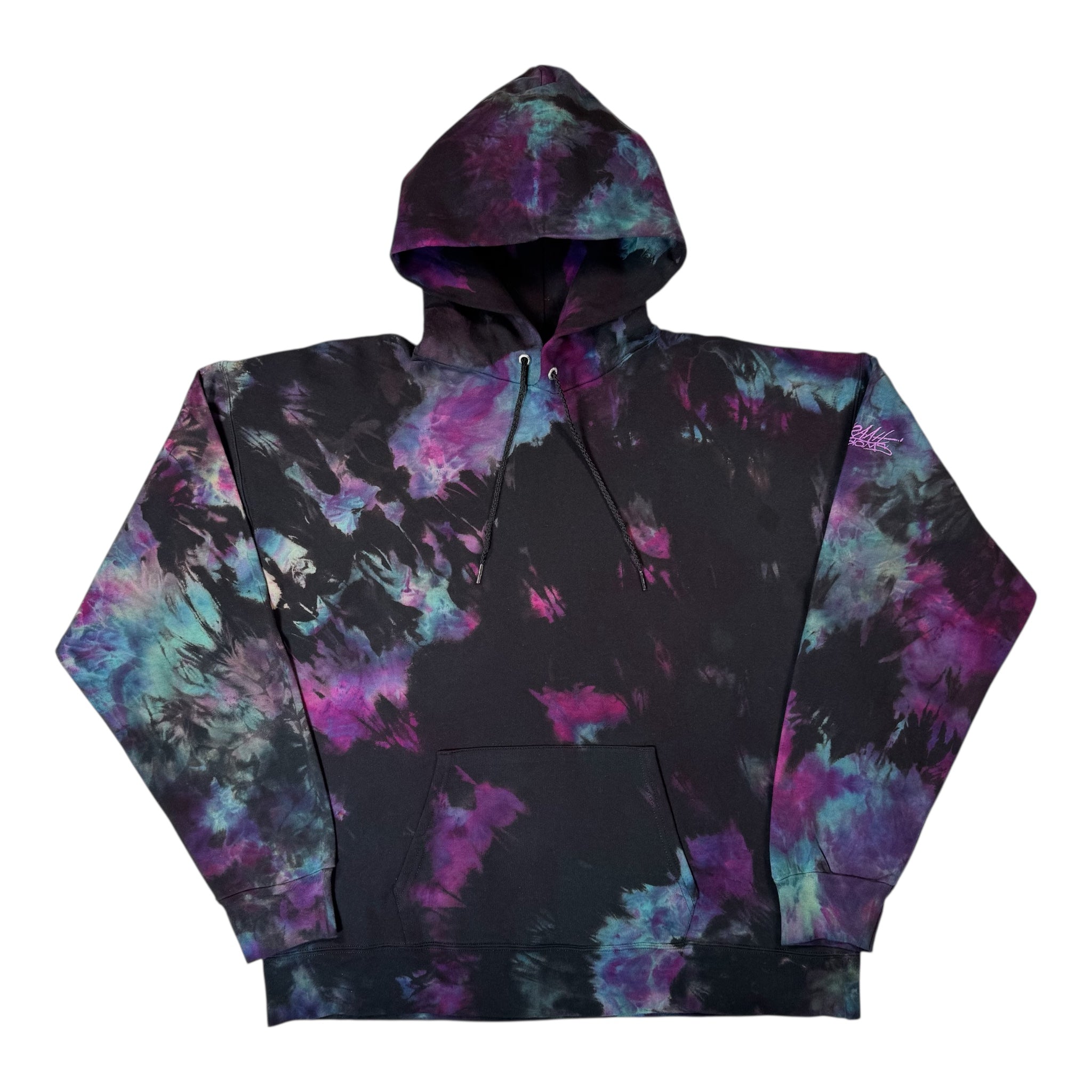 Nyraah Customs  "Nightshade" Ice Dyed Hoodie (Size Large)