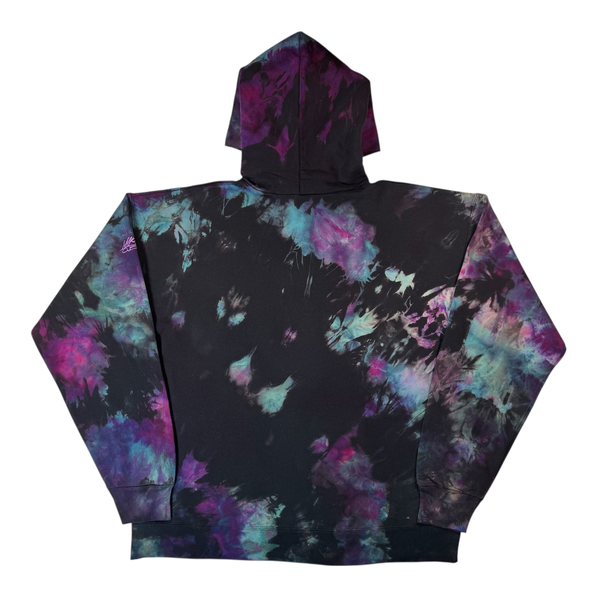 Nyraah Customs  "Nightshade" Ice Dyed Hoodie (Size Large)