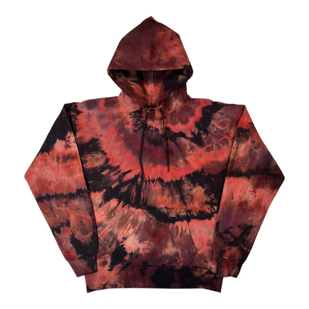 Nyraah Customs  "Blood Moon" Ice Dyed Hoodie (Size Small)