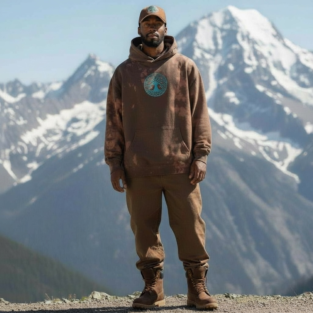 Nyraah Customs" Tree of Life" Bleach dyed (Size X-Large)