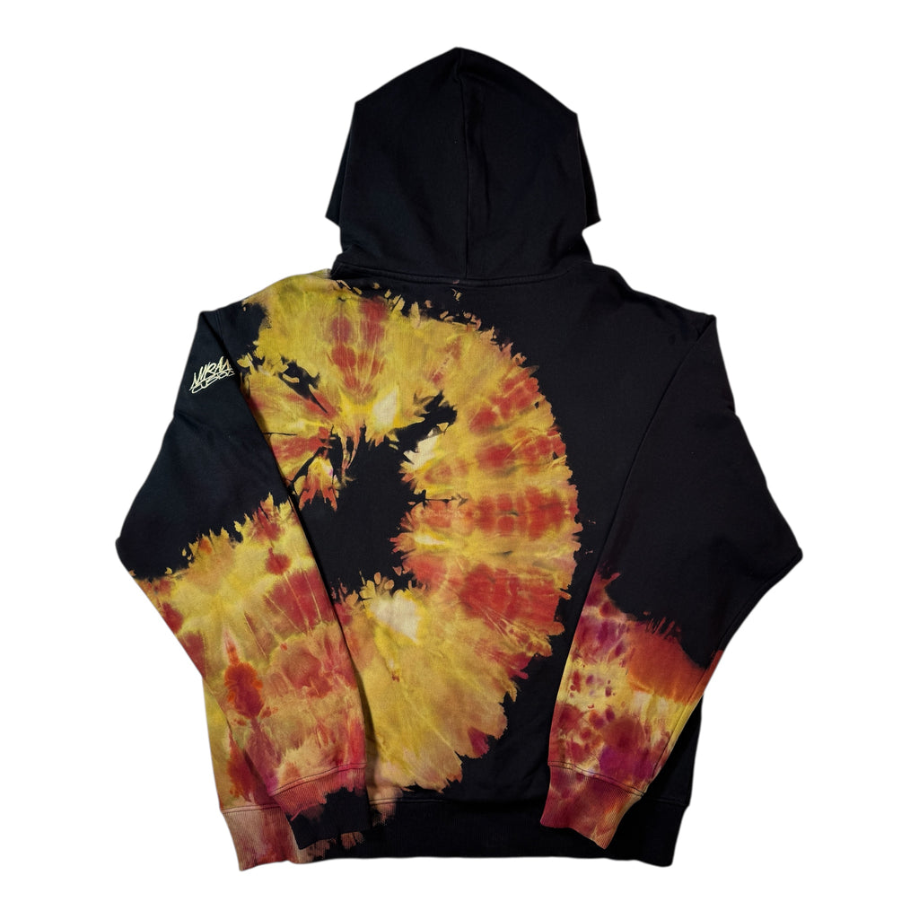 Nyraah Customs "Golden Ratio Swirl Reverse Tie-Dyed Ice-Dye Hoodie (Size Large)