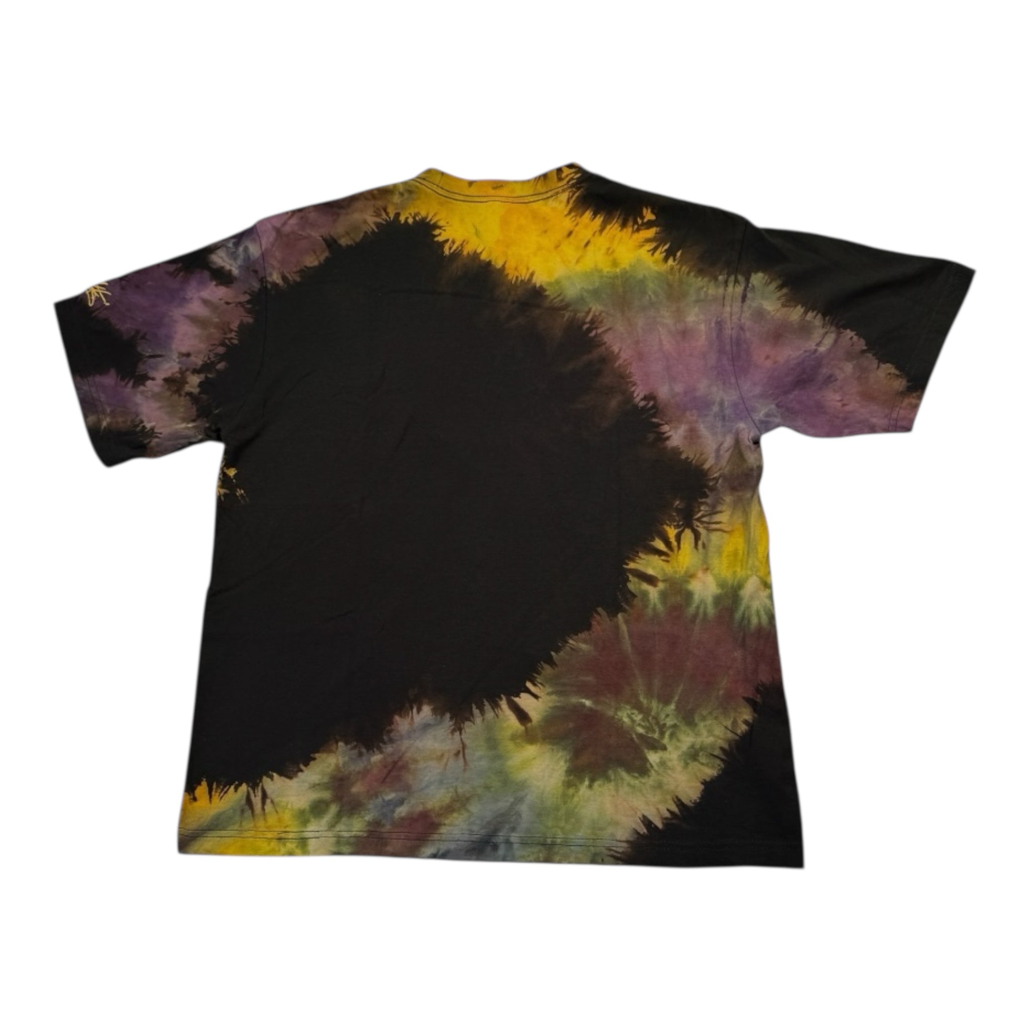 Nyraah Customs "Golden Ratio Swirl Reverse Tie-Dyed Ice-Dye T-Shirt" (Size Large)