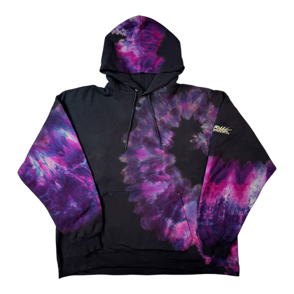 Nyraah Customs "Golden Ratio Swirl Reverse Tie-Dyed Ice-Dye Hoodie (2X-Large)
