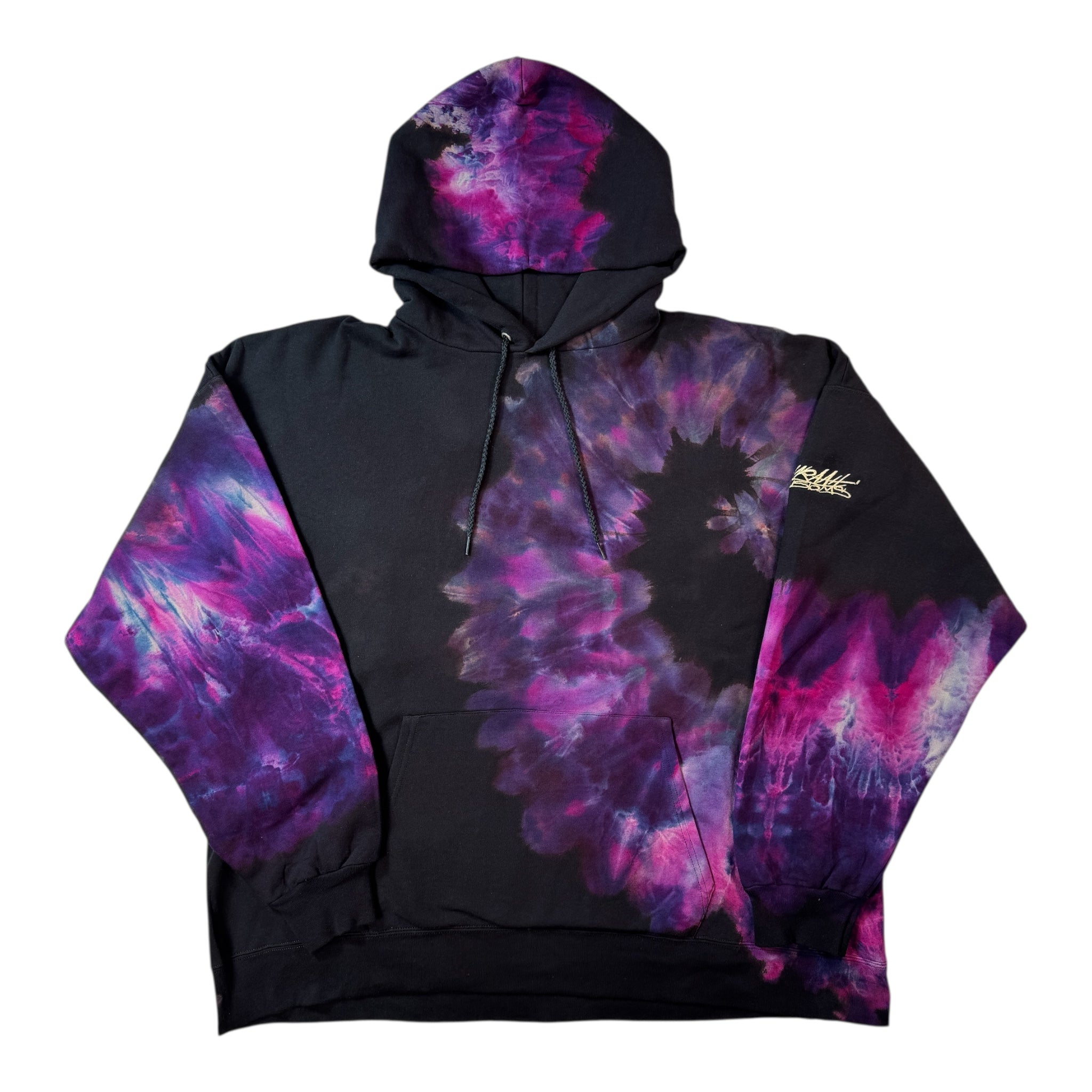 Nyraah Customs "Golden Ratio Swirl Reverse Tie-Dyed Ice-Dye Hoodie (2X-Large)