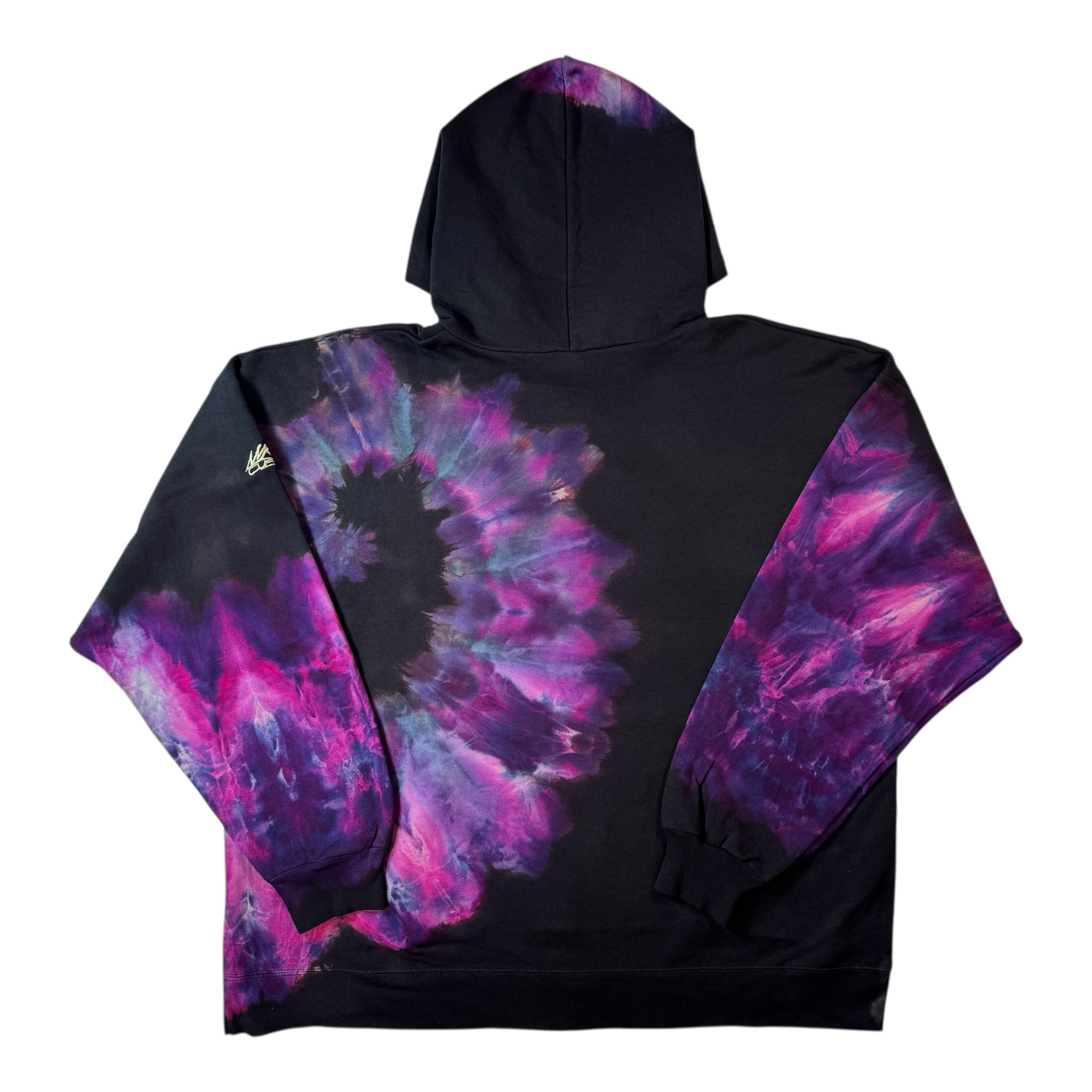 Nyraah Customs "Golden Ratio Swirl Reverse Tie-Dyed Ice-Dye Hoodie (2X-Large)